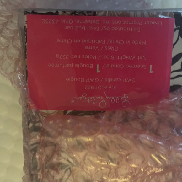 NWT/ NIP Lilly Pulitzer Candle onyx Peony party accessories style 011922 scented - Picture 9 of 9
